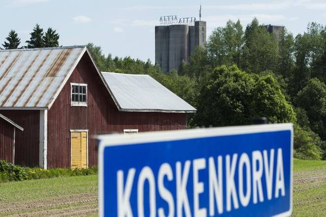 Altian Koskenkorvan tehdas Ilmajoella on Suomen suurin ohran ostaja. Tehdas tuottaa viljaviinan lisäksi tärkkelystä, eläinrehujen raaka-ainetta ja hiilidioksidia KUVA: JUKKA RITOLA