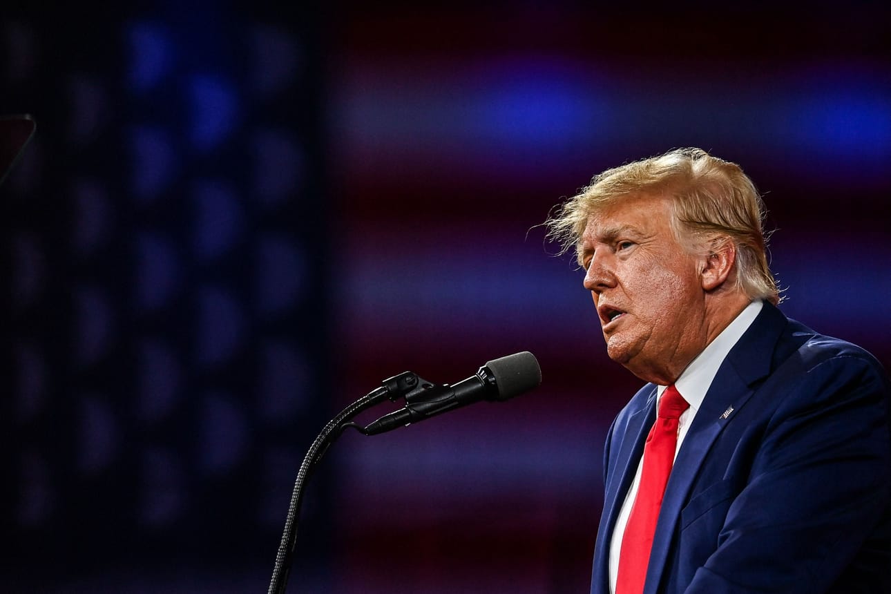 Yhdysvaltain ex-presidentti Donald Trump on kiistänyt häntä vastaan Georgian osavaltiossa nostetut syytteet. LEHTIKUVA/AFP