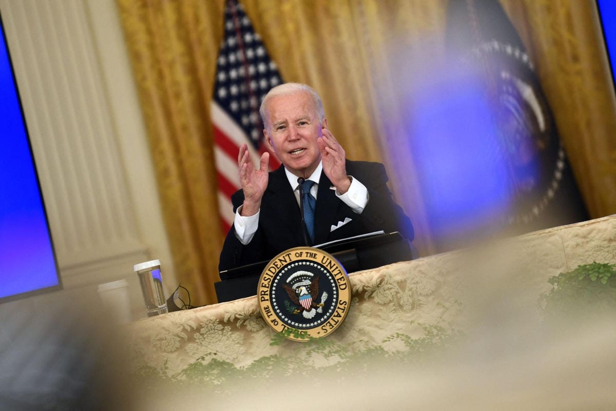 Presidentti Joe Biden on ollut tavallisesti julkisissa puheissaan hillitty ja sovitteleva. LEHTIKUVA / AFP