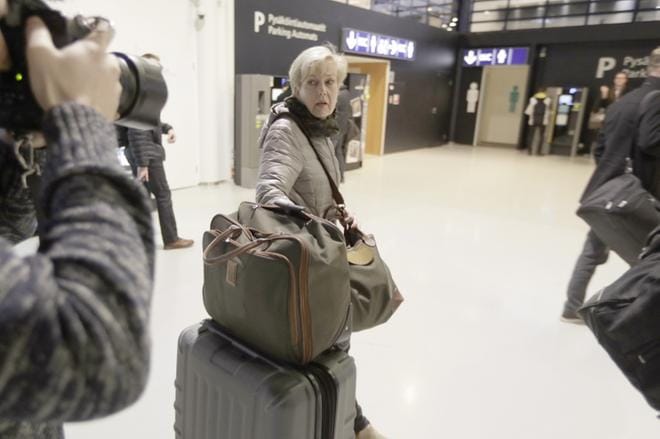 Suvi Lindén oli Ouluun saapuessaan jokseenkin ärtyneen oloinen. Kuva: Jarmo Kontiainen