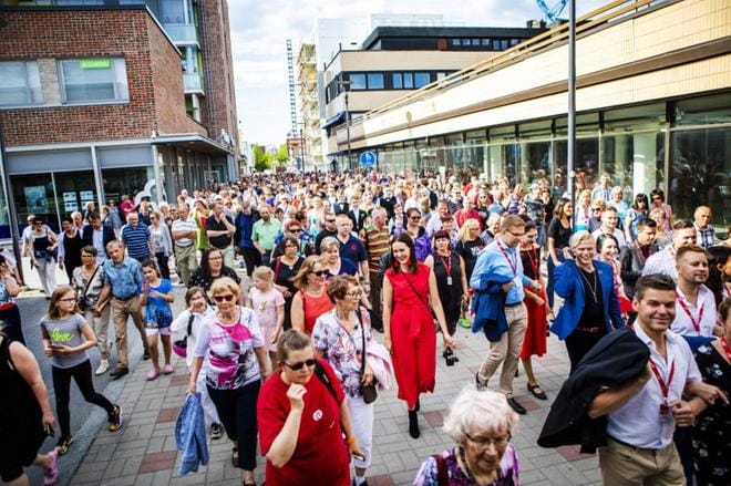 Tangoparaati antaa tänäkin suvena lähtölaukauksen Tangomarkkinoille. KUVA: KRISTA LUOMA