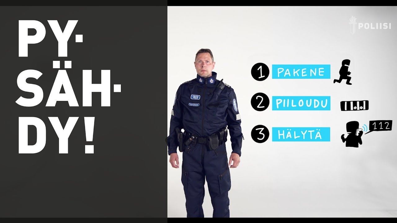 Miten toimia yllättävässä vaaratilanteessa?