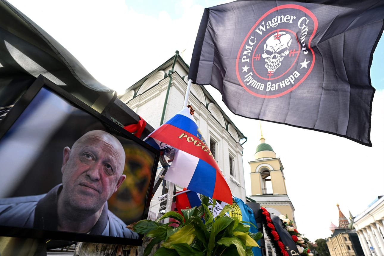 Wagnerin perustaja Jevgeni Prigozhin sai surmansa lentokoneen putoamisessa Venäjällä elokuussa. LEHTIKUVA / AFP