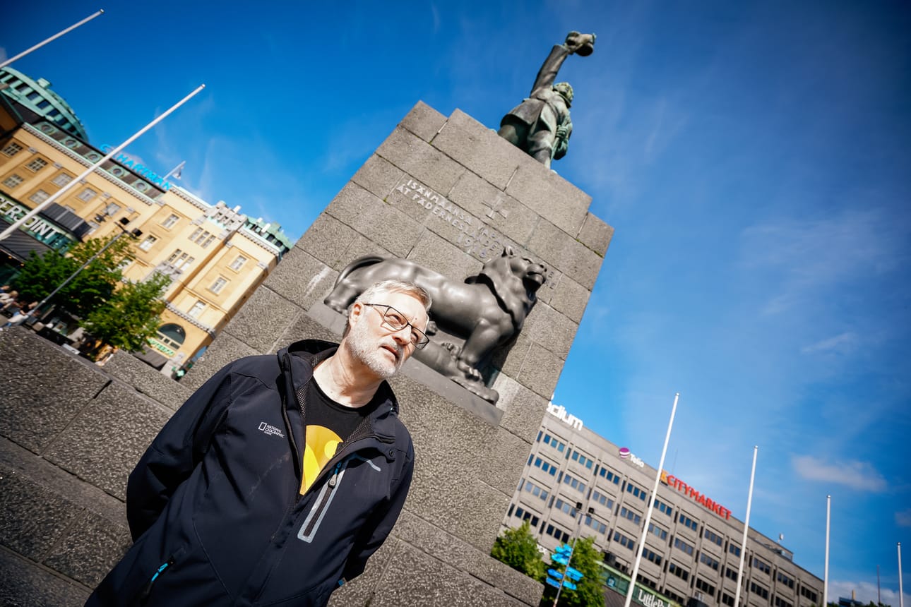 Vapaudenpatsas on Aimo Nybergille tärkein paikka Vaasassa.