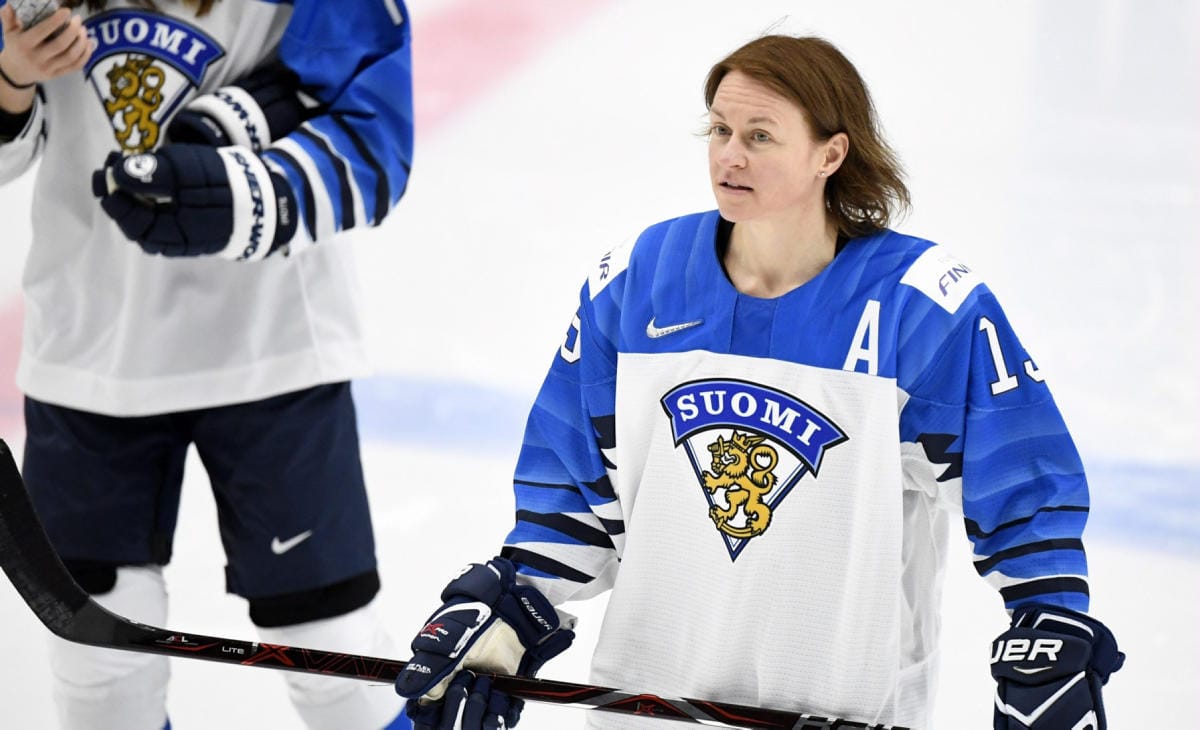 Jääkiekkoilija Riikka Sallinen on valittu jääkiekon Hall of Fameen. Kuva vuodelta 2009. LEHTIKUVA / Vesa Moilanen