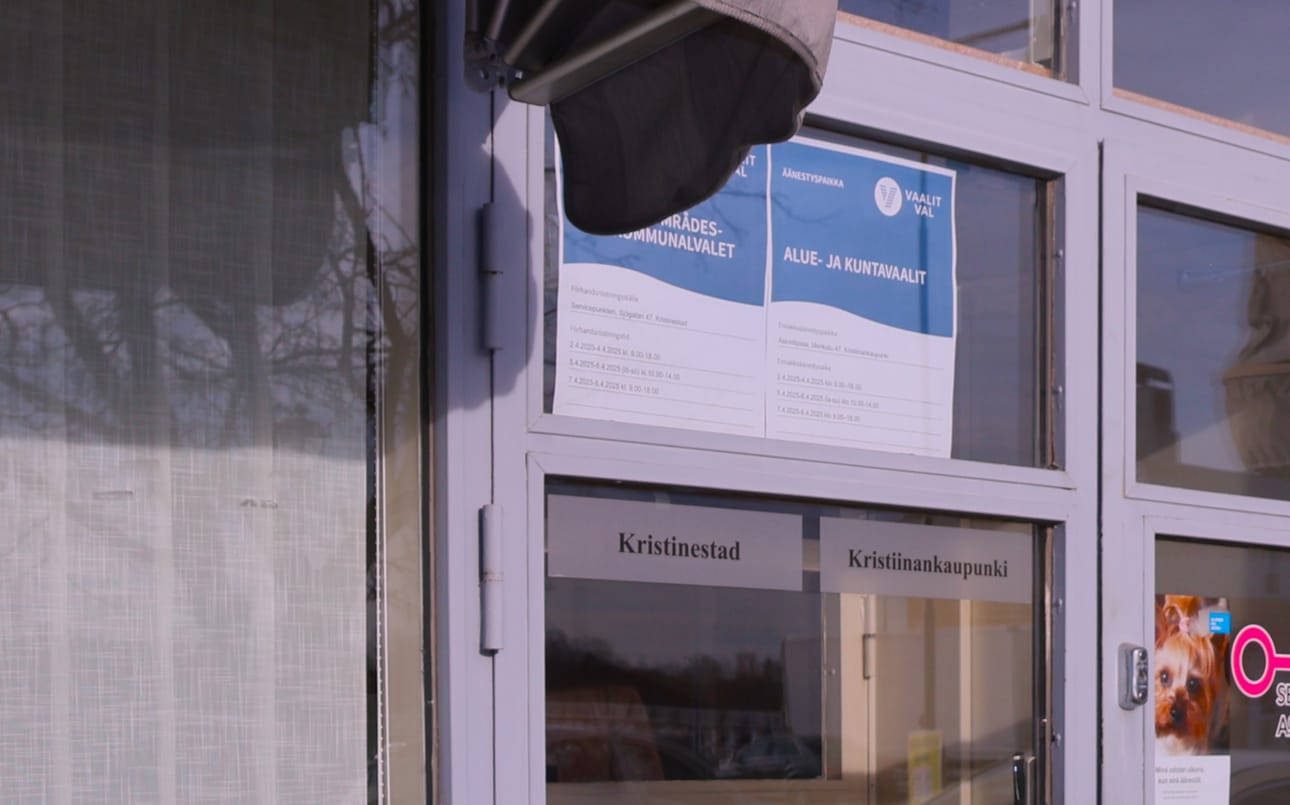 Alue- ja kuntavaaleissa on Kristiinassa voinut äänestää ennakkoon esimerkiksi Merikadun varrella Kantakaupungissa.