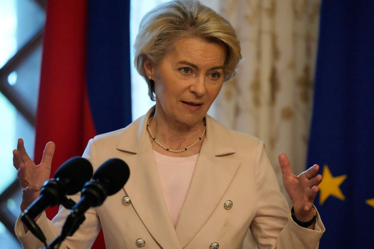 EU-komission puheenjohtaja Ursula von der Leyen. Lehtikuva/AFP
