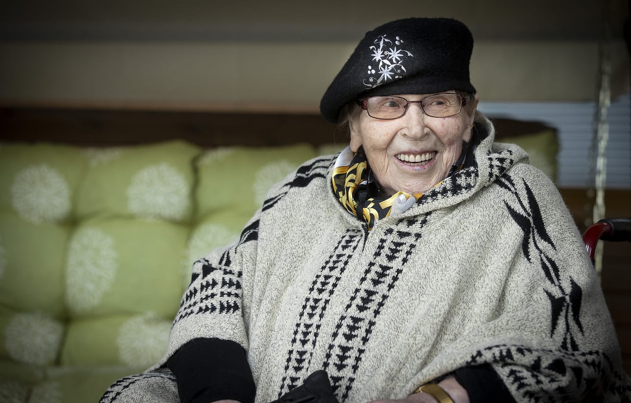 Hilja Mällinen juhli syntymäpäiviään torstaina perhepiirissä. Mällisen lapset asuvat kaikki Oulun seudulla, mutta lapsenlapset jälkeläisineen ovat levittäytyneet ympäri Suomen ja osa ulkomaille asti.
