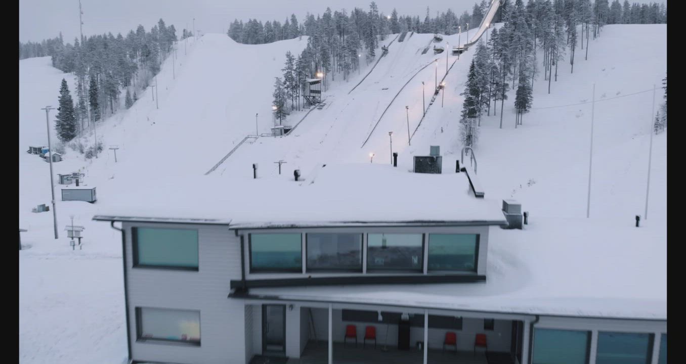 Taivalvaaran hyppyrimäet ovat huippukunnossa lumisen talven ansiosta.