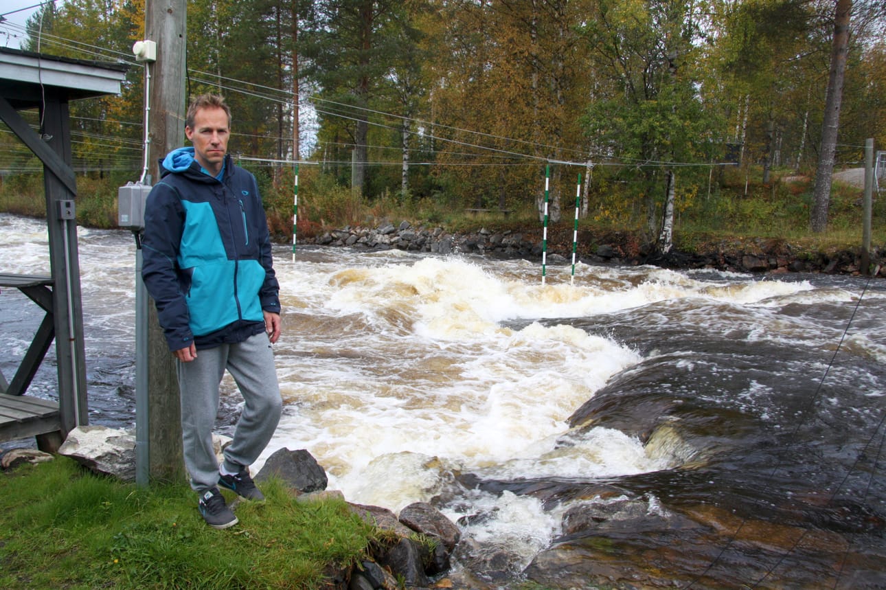 Vesi on nyt korkealla ja se tarkoittaa Petri Voutilaisen mukaan sitä, että melojien taito tulee yhä paremmin esiin.