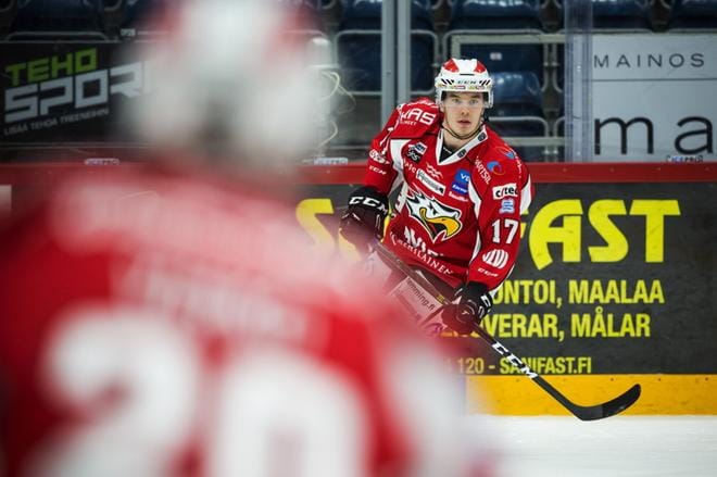 Jesse Paukku pelaa tänään kauden ensimmäisen liigaottelunsa. KUVA: JARNO PELLINEN
