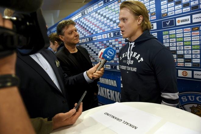 Mikael Granlund valittiin Suomen MM-kisajoukkueen kapteeniksi. Kuva: Antti Aimo-Koivisto / Lehtikuva
