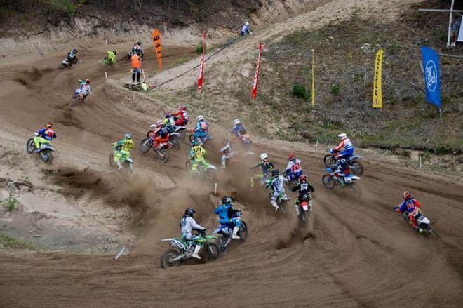 Murronevan mäkinen hiekkarata toimii motocrossin SM-osakilpailun areenana tulevassa viikonvaihteessa. KUVA: MJP-EVENTS