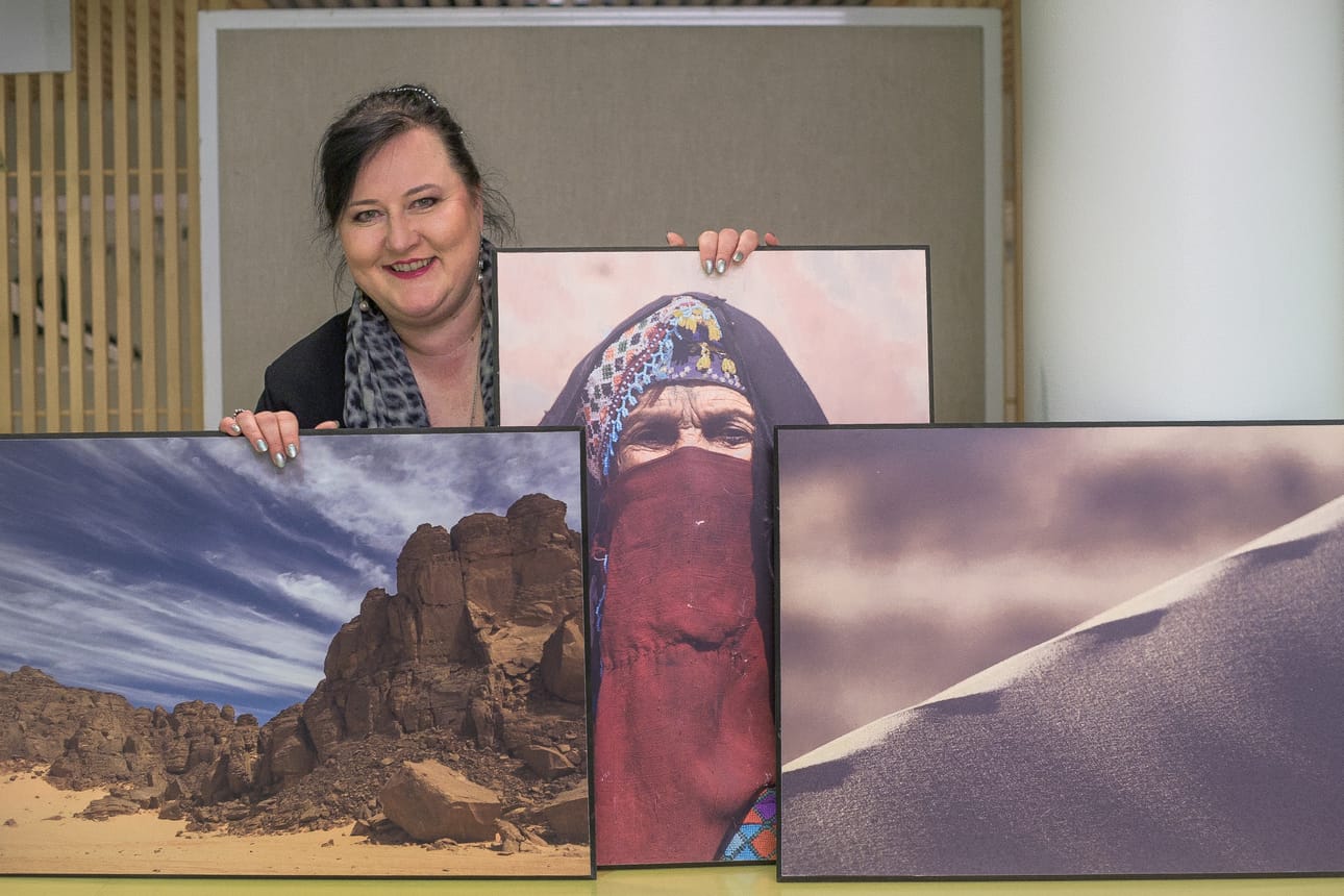 Kuvissani näkyy toki hiekkaakin, mutta Egyptin aavikko on myös paljon muuta, Päivi Arvonen sanoo.