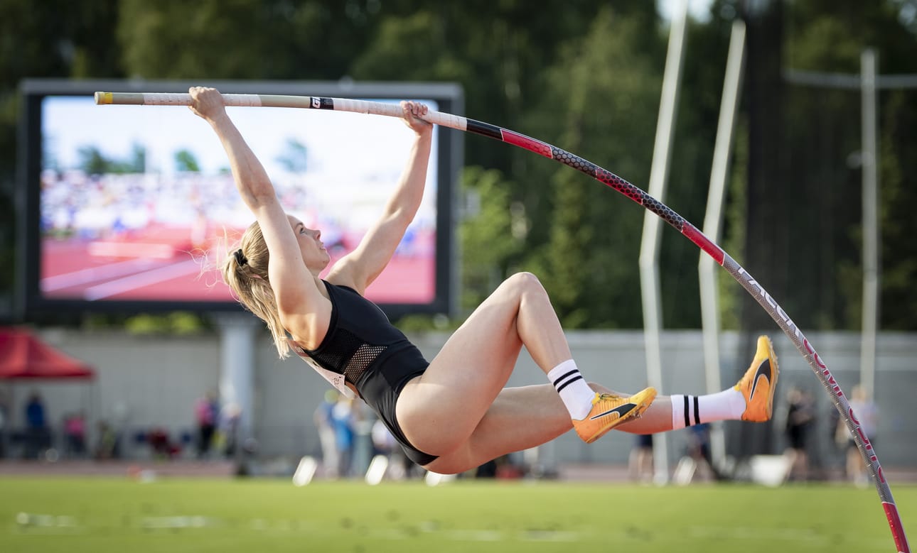 Elina Lampela oli hyvässä vireessä Raatissa.