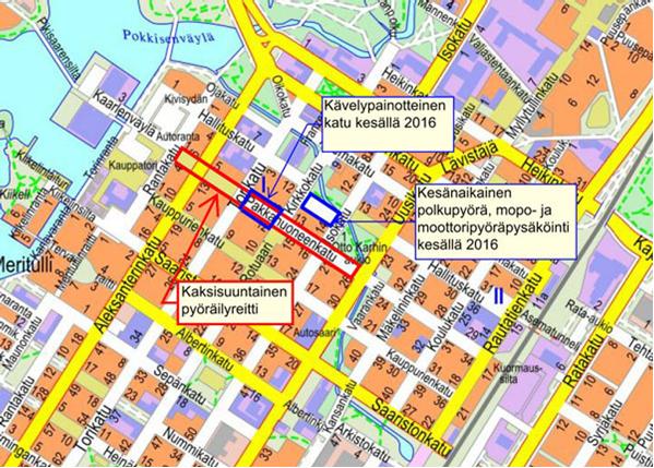 Pakkahuoneenkadulle tulee kesäkatu.