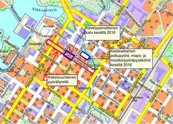 Pakkahuoneenkadulle tulee kesäkatu.